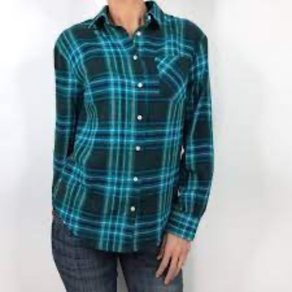 A New Day Plaid Button Down Long Sleeve Shirt - Picture 1 of 6